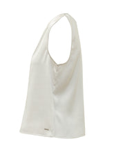 CALVIN KLEIN - Draped Sleeveless Top - White - LIDIASHOPPING® - Official Website