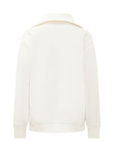 CALVIN KLEIN - Hooded Sweatshirt with Half Zip - White - LIDIASHOPPING® - Official Website