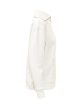 CALVIN KLEIN - Hooded Sweatshirt with Half Zip - White - LIDIASHOPPING® - Official Website