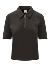 CALVIN KLEIN - Short Sleeve Polo with Zip - Black - LIDIASHOPPING® - Official Website