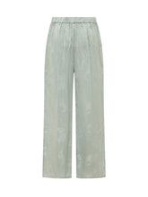 CALVIN KLEIN - Pants with Elastic Waist and Pattern - Blue - LIDIASHOPPING® - Official Website