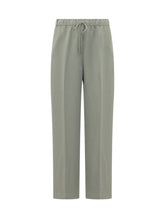 CALVIN KLEIN - Pantaloni Dritti con Passanti - Verde - LIDIASHOPPING® - Official Website