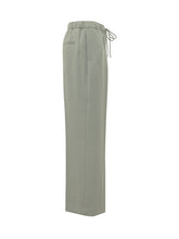 CALVIN KLEIN - Pantaloni Dritti con Passanti - Verde - LIDIASHOPPING® - Official Website