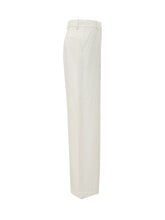 CALVIN KLEIN - Pantaloni Ampi con Pieghe - Bianco | Lidia Shopping | Official Website