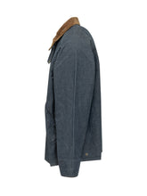 BARBOUR - Transport Denim Jacket with Contrast Collar - Blue - LIDIASHOPPING® - Official Website