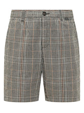 BARBOUR - Fife Check Shorts - Grey - LIDIASHOPPING® - Official Website
