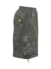 BARROW - Bermuda Cargo in Gabardina con Tasche Applicate e Stampa All Over - Grigio - LIDIASHOPPING® - Official Website