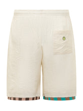 BARROW - Poplin Logo Shorts - White - LIDIASHOPPING® - Official Website