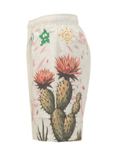 BARROW - Popeline Shorts with Cactus Print - Beige - LIDIASHOPPING® - Official Website