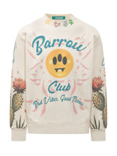 BARROW - Felpa Barrow Club con Stampa Cactus - Beige - LIDIASHOPPING® - Official Website