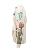 BARROW - Felpa Barrow Club con Stampa Cactus - Beige - LIDIASHOPPING® - Official Website
