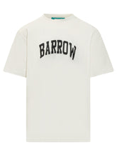 BARROW - T-shirt with Front Logo - White - LIDIASHOPPING® - Official Website