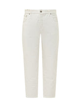 PT TORINO DENIM - Pants Rebel Denim with Pockets and Belt Loops - White - LIDIASHOPPING® - Official Website