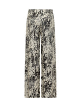 PT TORINO - Pantalone Lorenza Floreale - Nero - LIDIASHOPPING® - Official Website