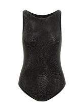 TWENTY FOURHAITCH - Sleeveless Fitted Bodysuit - Black - LIDIASHOPPING® - Official Website