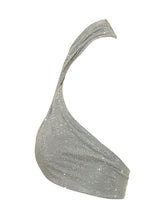 TWENTY FOURHAITCH - Top con Scollo Incrociato e Dettaglio Drappeggiato - Grigio | Lidia Shopping | Official Website