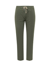 RE-HASH - Francy Chinos with Drawstring Waist - Green - LIDIASHOPPING® - Official Website