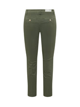 RE-HASH - Gloria Capri Pants with Straight Leg - Green - LIDIASHOPPING® - Official Website