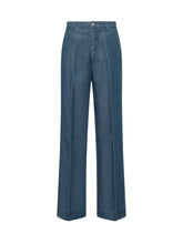 RE-HASH - Maya Chinos with Straight Leg - Blue - LIDIASHOPPING® - Official Website