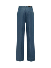 RE-HASH - Maya Chinos with Straight Leg - Blue - LIDIASHOPPING® - Official Website