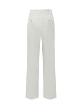 RE-HASH - Maya Chinos with Straight Leg - White - LIDIASHOPPING® - Official Website