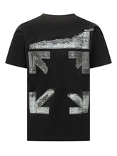 OFF-WHITE - T-shirt Metal Arrow con Logo Frontale - Nero | Lidia Shopping | Official Website