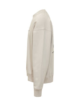 OFF-WHITE - Felpa Girocollo con Logo - Beige - LIDIASHOPPING® - Official Website