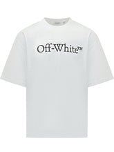 OFF-WHITE - Big Bookish Short Sleeve T-shirt - White - LIDIASHOPPING® - Official Website