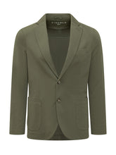 CIRCOLO - Light Piquet Single-breasted Jacket - Green - LIDIASHOPPING® - Official Website