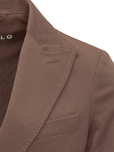 CIRCOLO - Double-breasted Piquet Jacket - Brown - LIDIASHOPPING® - Official Website