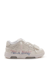 OFF-WHITE KIDS - Sneakers Out Of Office Suede Panel - White - LIDIASHOPPING® - Official Website