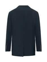 CIRCOLO - Blazer Doppiopetto Oxford - Blu - LIDIASHOPPING® - Official Website