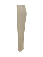 CIRCOLO - High Waisted Pinstriped Trousers - Beige - LIDIASHOPPING® - Official Website
