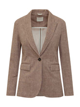 CIRCOLO - Blazer Slim a un Bottone - Marrone - LIDIASHOPPING® - Official Website