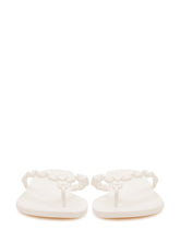 TORY BURCH - Gemini Link Flip Flops with Chain - White - LIDIASHOPPING® - Official Website