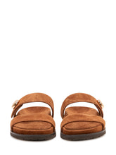 TORY BURCH - Romy Sport Slide Sandals - Brown - LIDIASHOPPING® - Official Website