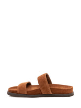 TORY BURCH - Romy Sport Slide Sandals - Brown - LIDIASHOPPING® - Official Website