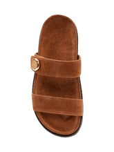 TORY BURCH - Romy Sport Slide Sandals - Brown - LIDIASHOPPING® - Official Website