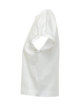 PESERICO - T-shirt in Jersey Piquet con Maniche Ampie - Bianco | Lidia Shopping ® | Official Website
