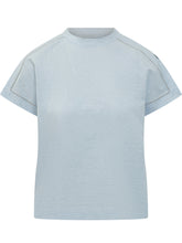 PESERICO - Crew Neck T-shirt in Jersey - Blue - LIDIASHOPPING® - Official Website