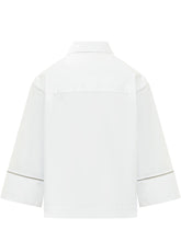 PESERICO - Camicia in Popeline con Collo Classico - Bianco - LIDIASHOPPING® - Official Website
