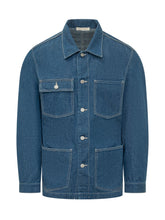 TELA GENOVA - Denim Jacket with Multiple Pockets - Blue - LIDIASHOPPING® - Official Website