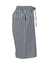 DOLCE & GABBANA - Pantalone Corto a Righe con Coulisse - Blu - LIDIASHOPPING® - Official Website