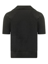 DOLCE & GABBANA - Knit Polo with Open Collar - Black - LIDIASHOPPING® - Official Website
