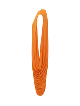 TOM FORD - Draped Asymmetric Sleeveless Dress - Orange - LIDIASHOPPING® - Official Website