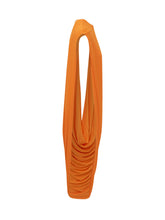 TOM FORD - Draped Asymmetric Sleeveless Dress - Orange - LIDIASHOPPING® - Official Website