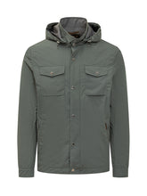 MOORER - Giacca Fenzi con Cappuccio e Tasche Applicate - Verde - LIDIASHOPPING® - Official Website