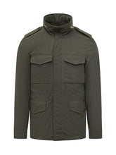 MOORER - Giacca Denver con Collo Alto e Tasche con Patta - Verde - LIDIASHOPPING® - Official Website
