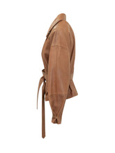 BULLY - Giacca Doppiopetto con Cintura e Colletto - Marrone - LIDIASHOPPING® - Official Website