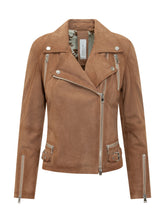 BULLY - Giacca Biker con Zip Asimmetrica e Tasche - Marrone - LIDIASHOPPING® - Official Website